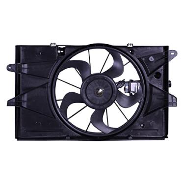 Imagem de Conjunto de ventilador de refrigeração do motor de substituição OE para Lincoln MKS 3.5L/3.7L, 08-09 Mercury Sable/Ford Taurus X 3.5L, 08-12 Taurus 3.5L | Radiador de motor de nível de corrida para