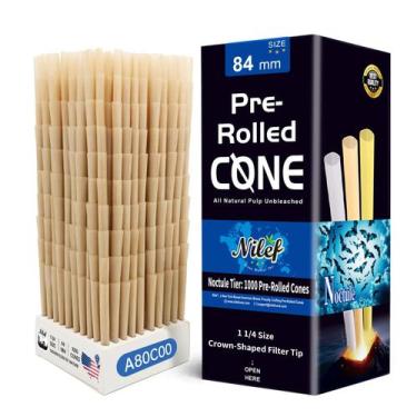 Imagem de Cones pré-laminados Nilef 1 1/4 tamanho 1000, pacote com 1000, marrom 