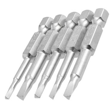 Imagem de Evponk Conjunto de 5 peças de pontas de chave de fenda triangulares, haste hexagonal de 1/10.2 cm, conjunto de pontas de chave de fenda de aço S2 de 50 mm, tamanhos métricos 1,8 mm, 2,0 mm, 2,3 mm
