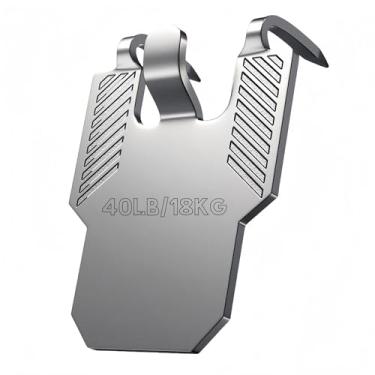 Imagem de Cabides de drywall, ganchos resistentes de até 18 kg – Instalação sem ferramentas, solução reutilizável para pendurar na parede para espelhos, molduras, relógios e decoração de casa/escritório, pacote