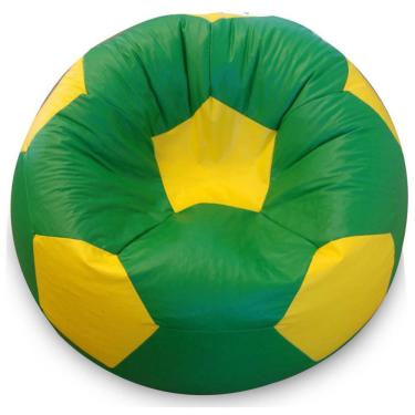 Imagem de Puff Bola Super em Verde e Amarelo