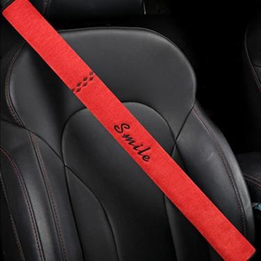 Imagem de UINSUE Capa de cinto de segurança de carro extralonga confortável e alivia o estresse, durável e confortável, almofada de ombro para cinto de segurança melhora seu conforto e segurança ao dirigir