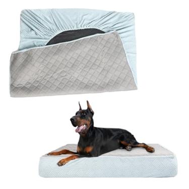 Imagem de Necesitar Capa de cama de cachorro 137 x 111 cm, impermeável, lavável, capa de substituição para sofá e móveis, reutilizável