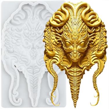 Imagem de MYPRACS Molde de silicone Alien Fondant para decoração de bolo de açúcar topo de cupcake pasta de goma de chocolate argila de polímero