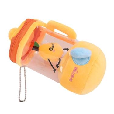 Imagem de Jiawu Brinquedo de Pelúcia Espremedor de Frutas, Chaveiros Fofos de Liquidificador de Frutas para Bolsa, Presente de Brinquedo Com Cordão Macio para Crianças (Laranja)