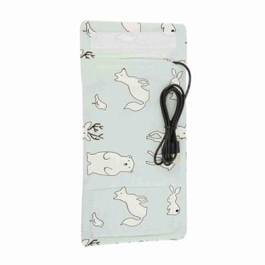 Imagem de Generic A Garrafa de bebê USB Mantém o Termostato de Isolamento da Tampa de Armazenamento de Leite Portátil Quente para Pais que Viajam Com Design Pequeno e Compacto, Material Seguro de (#4)