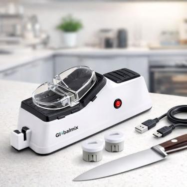 Imagem de Amolador Elétrico Facas Tesouras Ferramentas USB 110V 220V