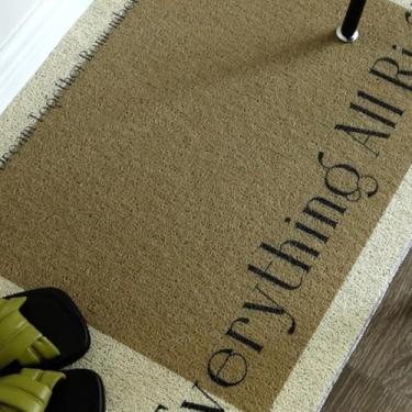 Imagem de aqxreight Capacho de Entrada Durável Malha de Laço de PVC Repele água Antiderrapante Raspador de Sapato Recortável Tapetes Internos Externos Patches Coloridos e Seu Ser Limpo e Seco Repele Malha