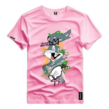 Imagem de Camiseta Estampada Masculina Pernalonga Black Style Personagem Desenho