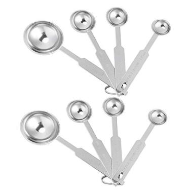 Imagem de Colher medidora de café colher de leite em pó colher de tempero para cafeteria família cozinha restaurante com marca de capacidade