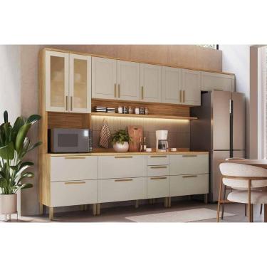 Imagem de Cozinha Modulada Ronipa 6 Peças Riesling C6P111 Amendoa/Off White