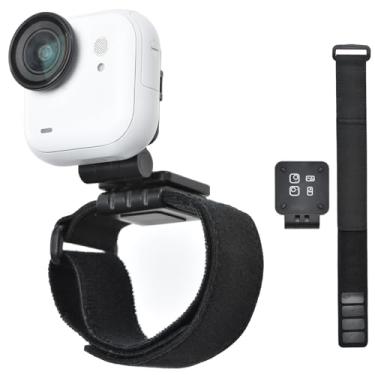 Imagem de Gaekol Suporte de alça de pulso ajustável de 360° para Insta360 Go Ultra - Suporte magnético versátil para câmera Insta360 Go Ultra, bicicleta, coleira de animal de estimação, clipe de mochila para