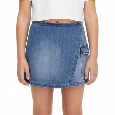 Imagem de Short Saia Juvenil Look Jeans Cargo Jeans - 12 - UNICA-Feminino