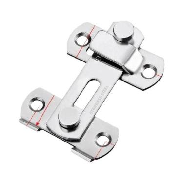 Imagem de Fechadura Deslizante De Aço Inoxidável 180 Graus Para Portões, Janelas