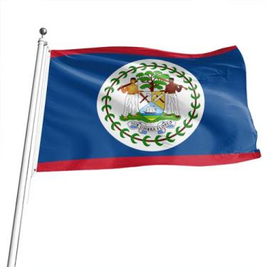 Imagem de Bandeira Nacional de Belize Bandeira de Poliéster 90x150cm 120g - yiwe