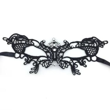 Imagem de Máscara de cosplay Lady Butterfly para festa de Halloween, renda de 24