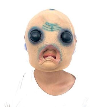 Imagem de Máscara de cosplay Alien Halloween, adereços de látex sobre a cabeça -