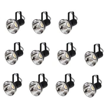 Imagem de Kit 11 Spot Trilho Perfilado Eletro calha Par20 Bulbo OL5