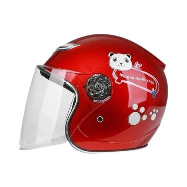 Imagem de Capacete De Segurança Infantil Com Padrão De Desenho Animado Para Quat