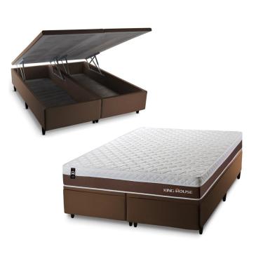 Imagem de Cama Box Baú Venice com Molas Ensacadas 193x203 King House