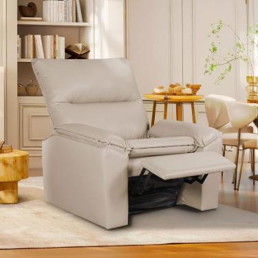 Imagem de Poltrona Do Papai Reclinável Copenhagen Corino Bege