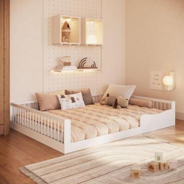 Imagem de Cama Infantil Montessoriana Casal em Mdp - Plasmóbile