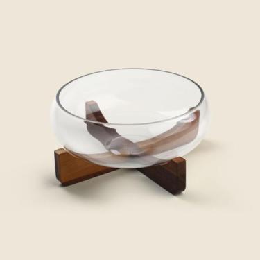 Imagem de Saladeira Luma Vidro 26cm - ACASA - ACASA, Transparente, UN