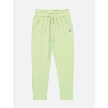 Imagem de Calça Infantil Menina Com Laço Verde Mundo Cinti, Verde, 8