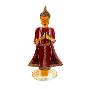 Imagem de Buda Castiçal de Vidro - 23x11cm - no-brand