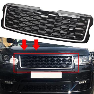 Imagem de FINMOKAL Facelift Da Grade Superior Do Para-Choque Dianteiro Adequado Para Land Rover Range Rover Vogue L405 2013-2017 Preto
