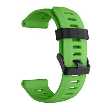 Imagem de GANYUU Pulseira de silicone de substituição de moda para relógio Garmin Fenix 5X / Fenix 3 com acessórios de ferramentas (cor: verde, tamanho: Fenix 3)