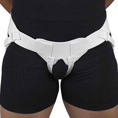 Imagem de Cinto Champion Hernia, almofada de hérnia bilateral única ou dupla, ajustável, elástico, Natural White, Small
