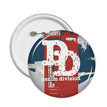 Imagem de Graffiti Street vermelho azul cabine telefônica padrão pinos crachá botão emblema acessório decoração 5 peças