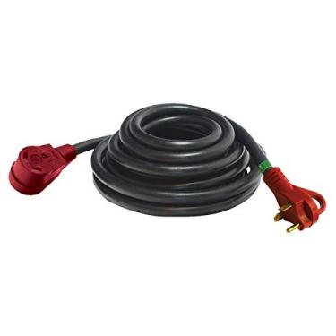 Imagem de Valterra Cabo de extensão A10-3025EH Mighty Cord RV 30-Amp, 7,6 m, vermelho