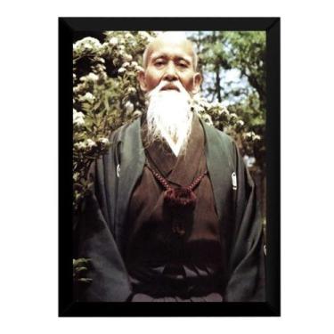 Imagem de Quadro Fotografico O-sensei Ueshiba Morihei Aikido 42x29cm - Fanarte