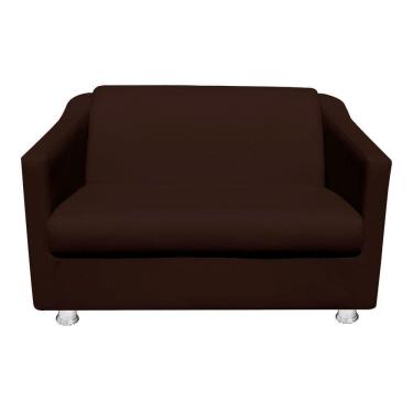 Imagem de Namoradeira Tilla Decorativa 2 Lugares Corino Marrom