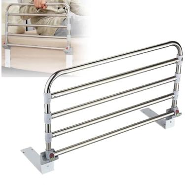 Imagem de Auxiliar De Transferência De Cama Ajustável Em Altura Corrimão De Cabeceira Barras De Apoio Para Cama Para Cama Para Deficientes Estrutura De Cama De Chão De Suporte De Cama, Color, 60cm