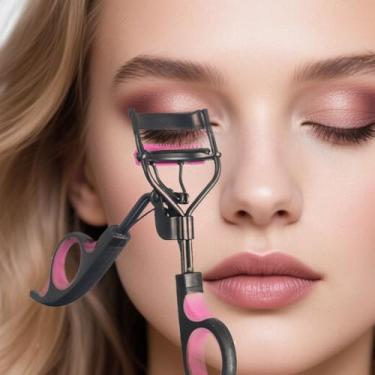 Imagem de Modelador de cílios profissional para cachos de longa duração – almofadas macias e acolchoadas para uso confortável – ideal para todos os formatos de olhos – Cria cílios naturais e levantados com