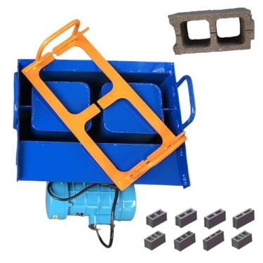 Imagem de Máquina de bloco de concreto, máquina de fazer tijolos de argila, 30 tijolos H, moldes personalizáveis, pressão máxima 23kn, formação rápida 45s, adequada para blocos de cimento e concreto