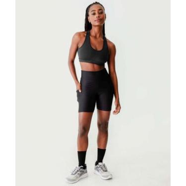 Imagem de Bermuda Feminina Fitness Bolso Marisa-27062, Preto, P