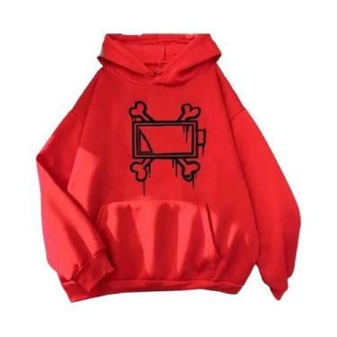 Imagem de Moletom Unissex De Outono Inverno Com Capuz E Estampa Murder Drones, E