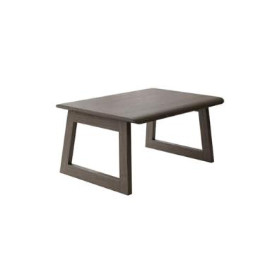 Imagem de UINGBPXT Mesa baixa portátil de madeira maciça, mesa de centro retangular, mesa de chão, dobrável, fácil de guardar, mesa de chá, mesa japonesa