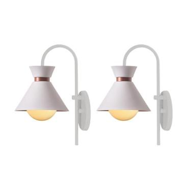 Imagem de Kit 2 Arandelas Dubai Jota Interno Alumínio Decorações - Ideallume, Br