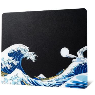 Imagem de Mousepad de vidro GMKWTL XVX Black Coral Sea para jogos