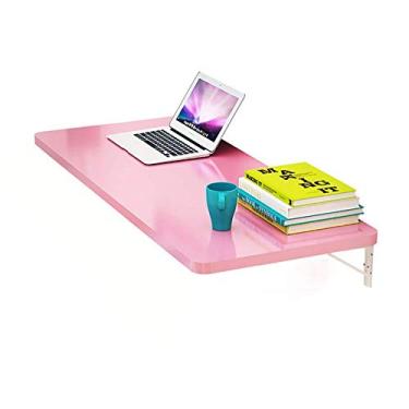 Imagem de LXB Mesa de computador doméstica montada na parede - estações de trabalho de computador, mesa dobrável de parede, mesa de jantar, mesa conversível dobrável para estudo, quarto, escritório, chá