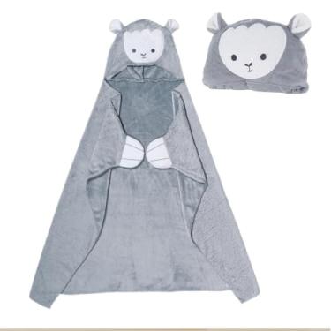 Imagem de ADORA Snuggle & Glow Dinosaur Plushie Hoodie, Glow-in-the-Dark Cuddle Hoodie Convertible to a Pillow with Ultra-Soft Finish and Sunlight Activated Feature Birthday Gift For Ages 3+ - Llama