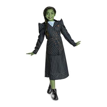 Imagem de Disguise Fantasia Wicked Elphaba Shiz University para crianças, fantasia oficial do filme Wicked, tamanho feminino (4-6x)