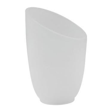 Imagem de Vidro Tulipa Pisa Pata De Vaca Bocal 5cm Fosco 14cm Altura Para Abajur De Mesa Luminaria De Chao e Pendente