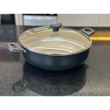 Imagem de Wok 30 Frigideira Grande Paella Caçarola Teflon Antiaderente - Imperia