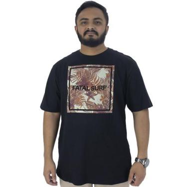 Imagem de Camiseta Estampa Tropical Masculina Fatal Surf Preta